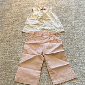 Toddler girls tank top and pants set